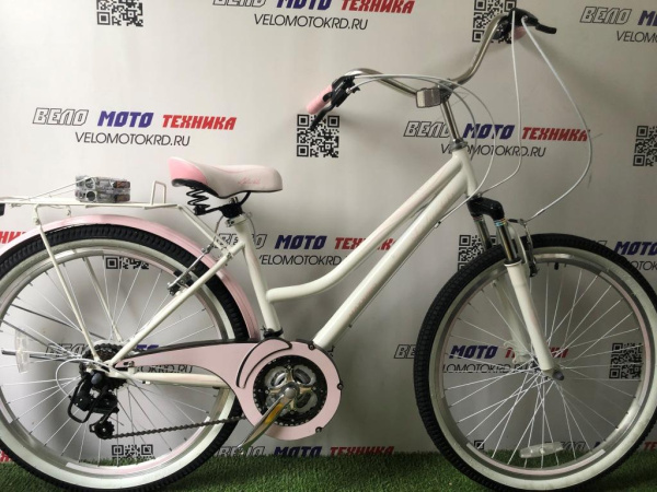 Велосипед VERONA 26 N2603-3 (бело-розовый)