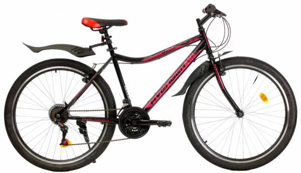 Велосипед 26" AVENGER C261W, черный/красный