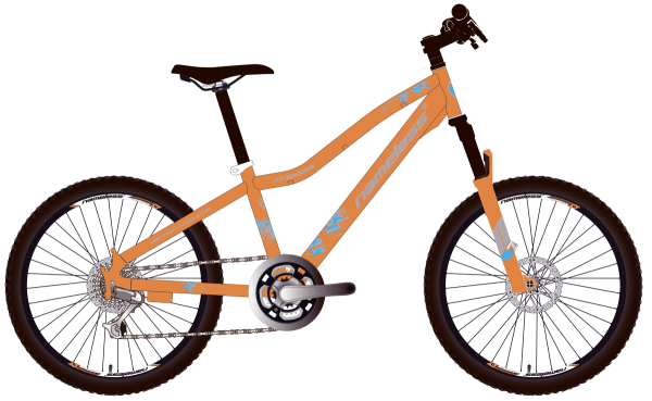 Велосипед 27,5" NAMELESS J7300DW, оранжевый/серый