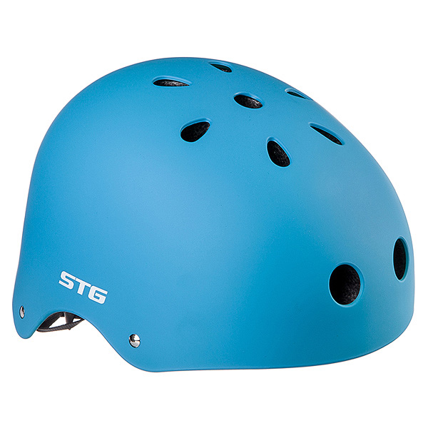Шлем STG , модель MTV12, размер  M(55-58)cm синий, с фикс застежкой.