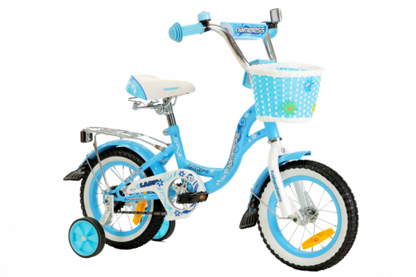 Велосипед 14" NAMELESS LADY, голубой/белый