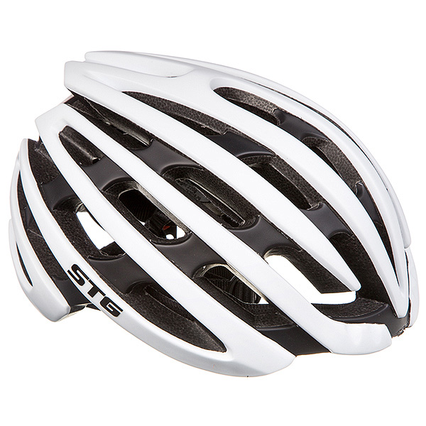 Шлем STG, размер L (58-61) cm , HB97-B бело/черный, с фикс застежкой.