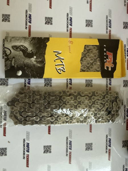 Цепь 8 скоростей,116 звеньев, замок, М70, шт