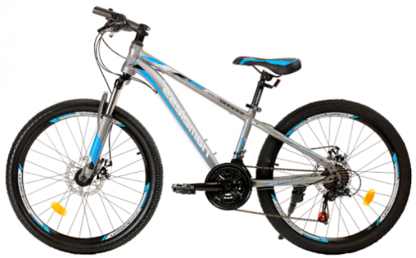 Велосипед 24" NAMELESS S4300D, серый/синий