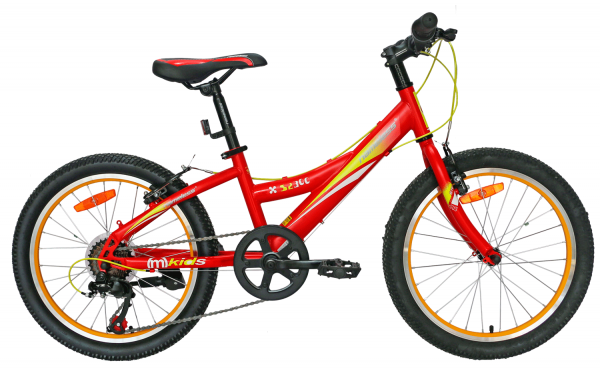 Велосипед 20" Nameless S2300, красный/желтый, 11"
