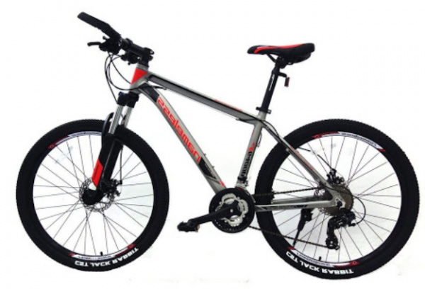 Велосипед 26" NAMELESS J6400D, серый/красный