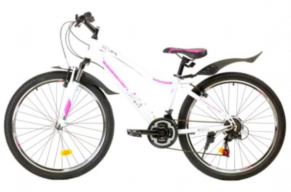 Велосипед 26" NAMELESS S6200W, белый/розовый