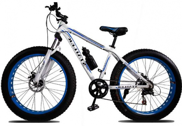 Велосипед Stailer ФЭТ БАЙК 26(CL20003-5) Аллюминий 7 скоростей с амортизирующей вилкой цвет бело-гол