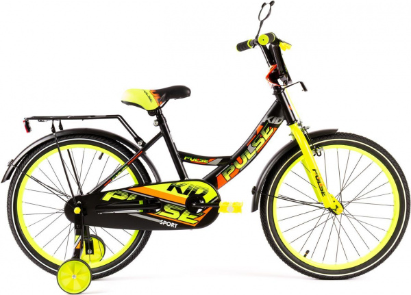 Велосипед  PULSE 18 черный/желтый