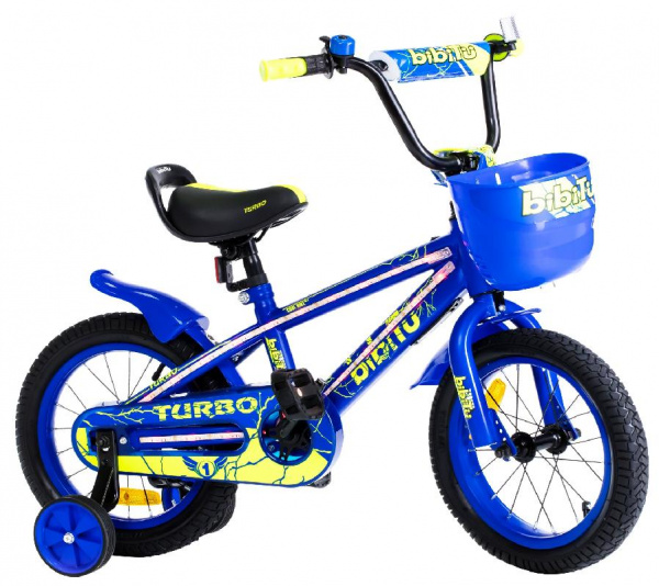 Велосипед 14" BIBITU TURBO синий