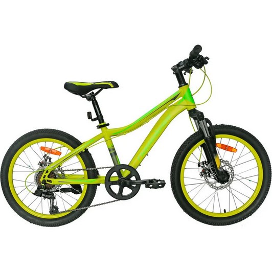 Велосипед 20" NAMELESS S2200D, желтый/зеленый, 12"
