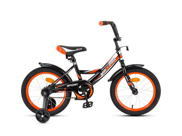 Велосипед SPORT-16-6 черно-оранжевый