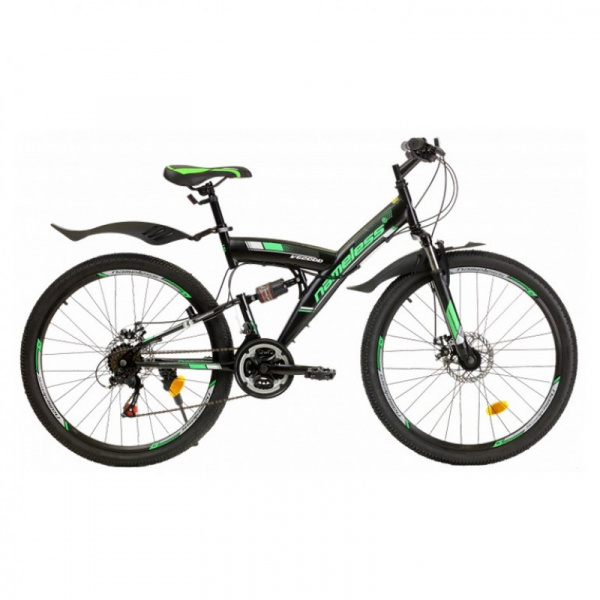 Велосипед 26" NAMELESS V6200D, черный/зеленый