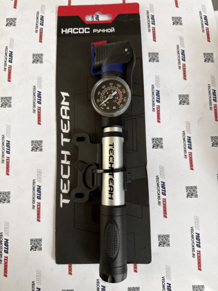 Насос ручной 25х262мм алюм.кор.+манометр M25B-01A