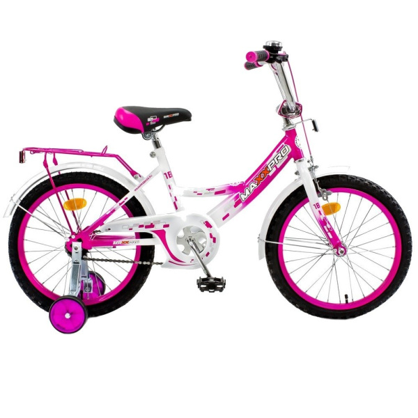Велосипед MAXXPRO 16 (MAXXPRO-N16-5  110-118 см (5-6 лет)  бело-розовый)