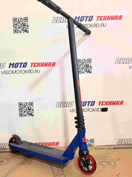 Самокат трюковой Scout blue-red  1/4