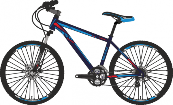 Велосипед 29" AVENGER A298H, синий/красный
