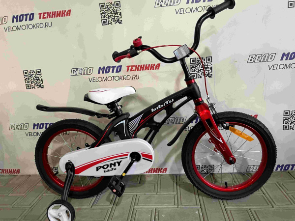 Велосипед 16" BIBITU PONY, черный