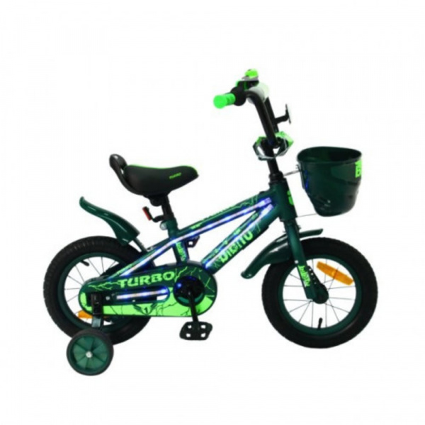 Велосипед 14" BIBITU TURBO, зеленый