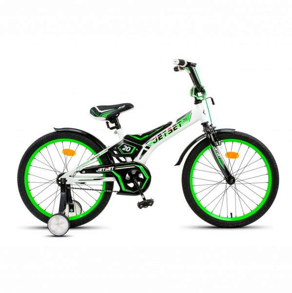 Велосипед JETSET 20" JS-2001 (бело-зеленый)