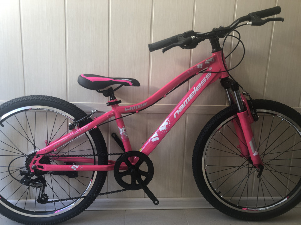 Велосипед 24" NAMELESS S4000W, розовый/серый