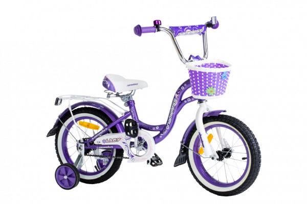 Велосипед 12"  Nameless LADY, фиолетовый/белый