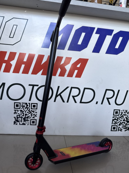 Самокат трюковой Fugo red 1/4