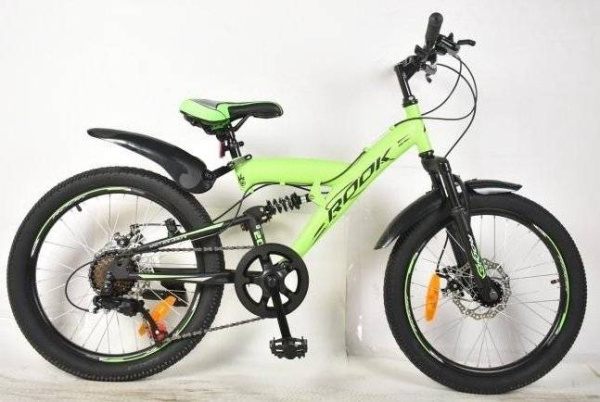 Велосипед 20" Rook TS200D, зеленый
